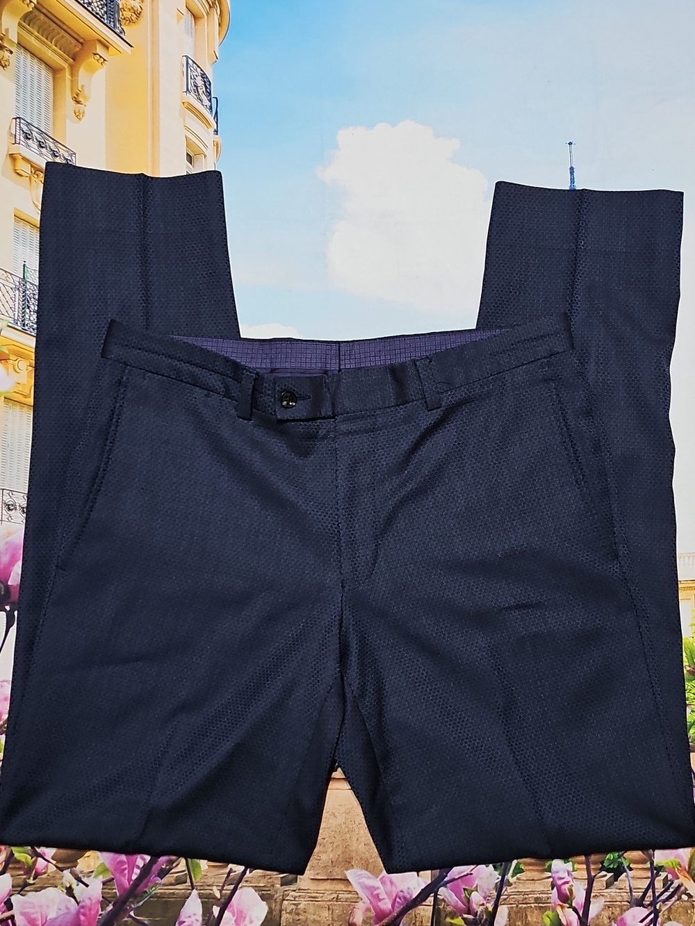 Ted Baker London Wool Navy Dress Pants Size 33x33